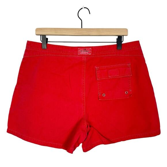 Y2K Old Navy Vibrant Red Vintage Swimwear Boy Shorts 100% cotton size Large - Picture 3 of 12